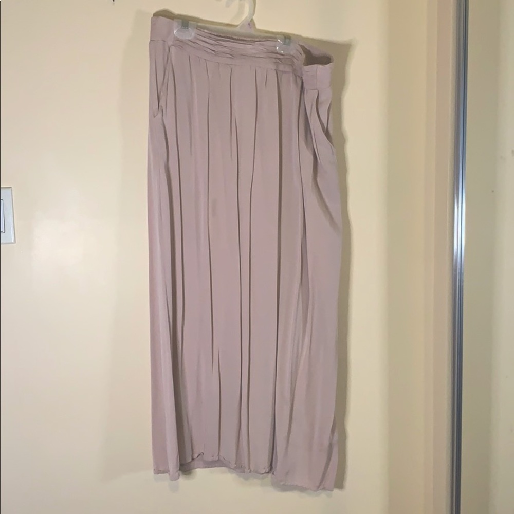 Pink maxi skirt